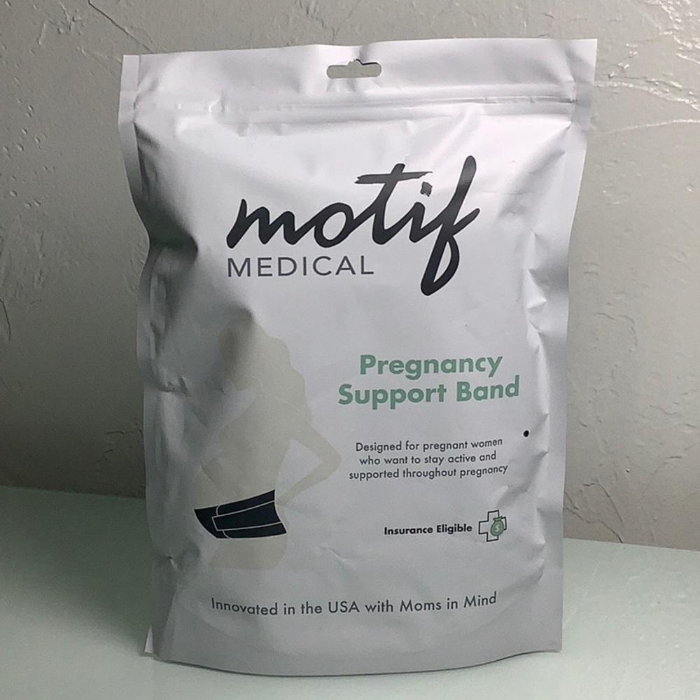 Motif Medical Pregnancy Support Band white size medium NWT SEALED